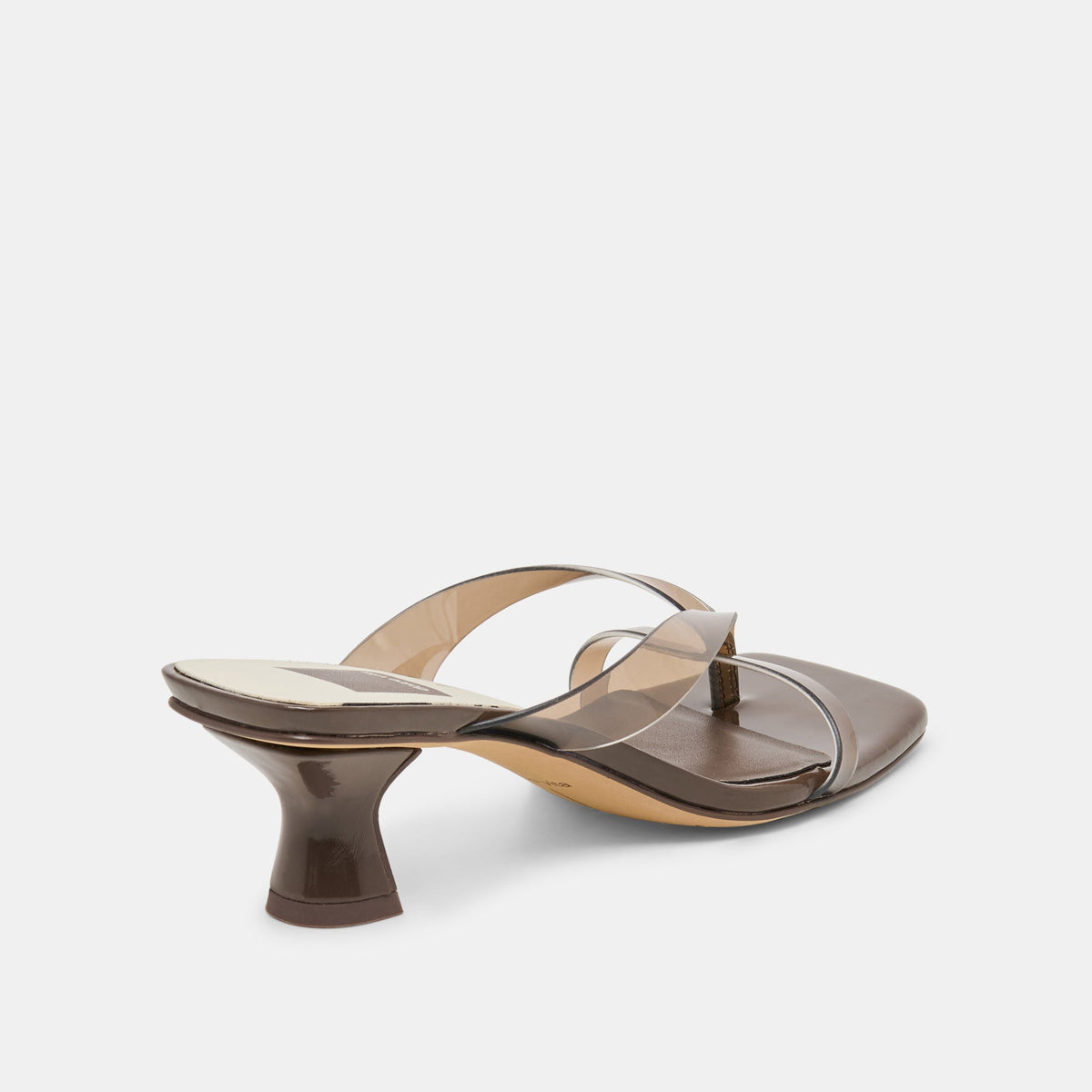 Brevel Vinyl Dk Brown Jelly Heels | Dolce Vita