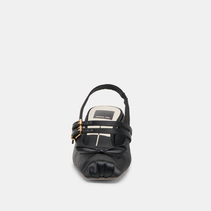 Loris Onyx Satin Heels | Dolce Vita