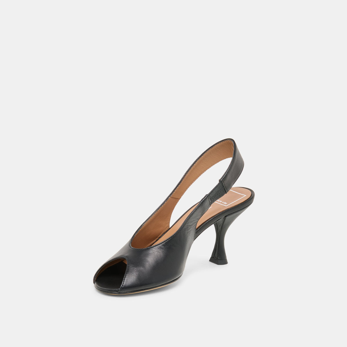 Madow Black Leather Heels | Dolce Vita