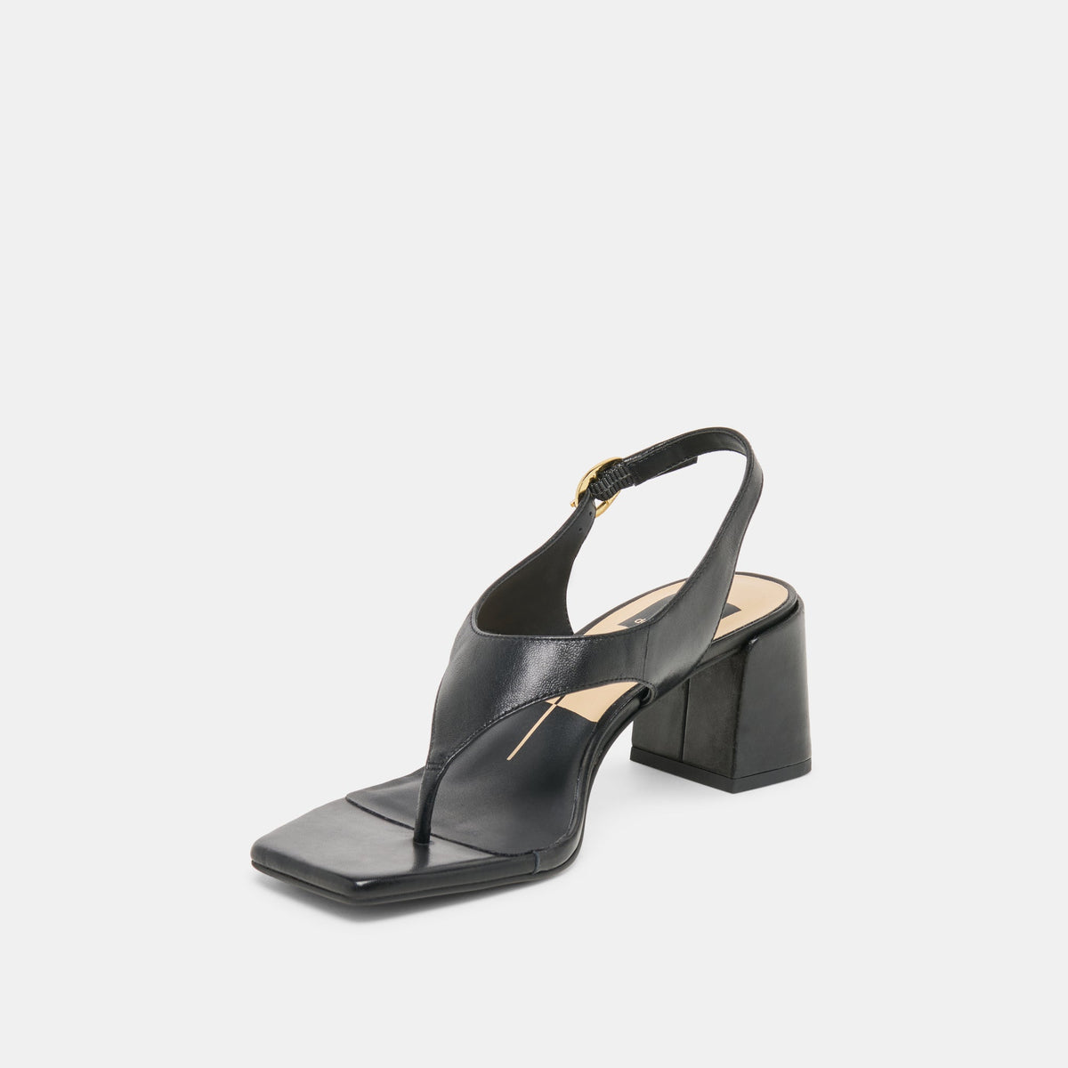 Yves Black Leather Heels | Dolce Vita