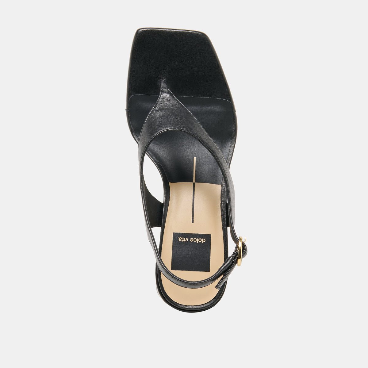Yves Black Leather Heels | Dolce Vita