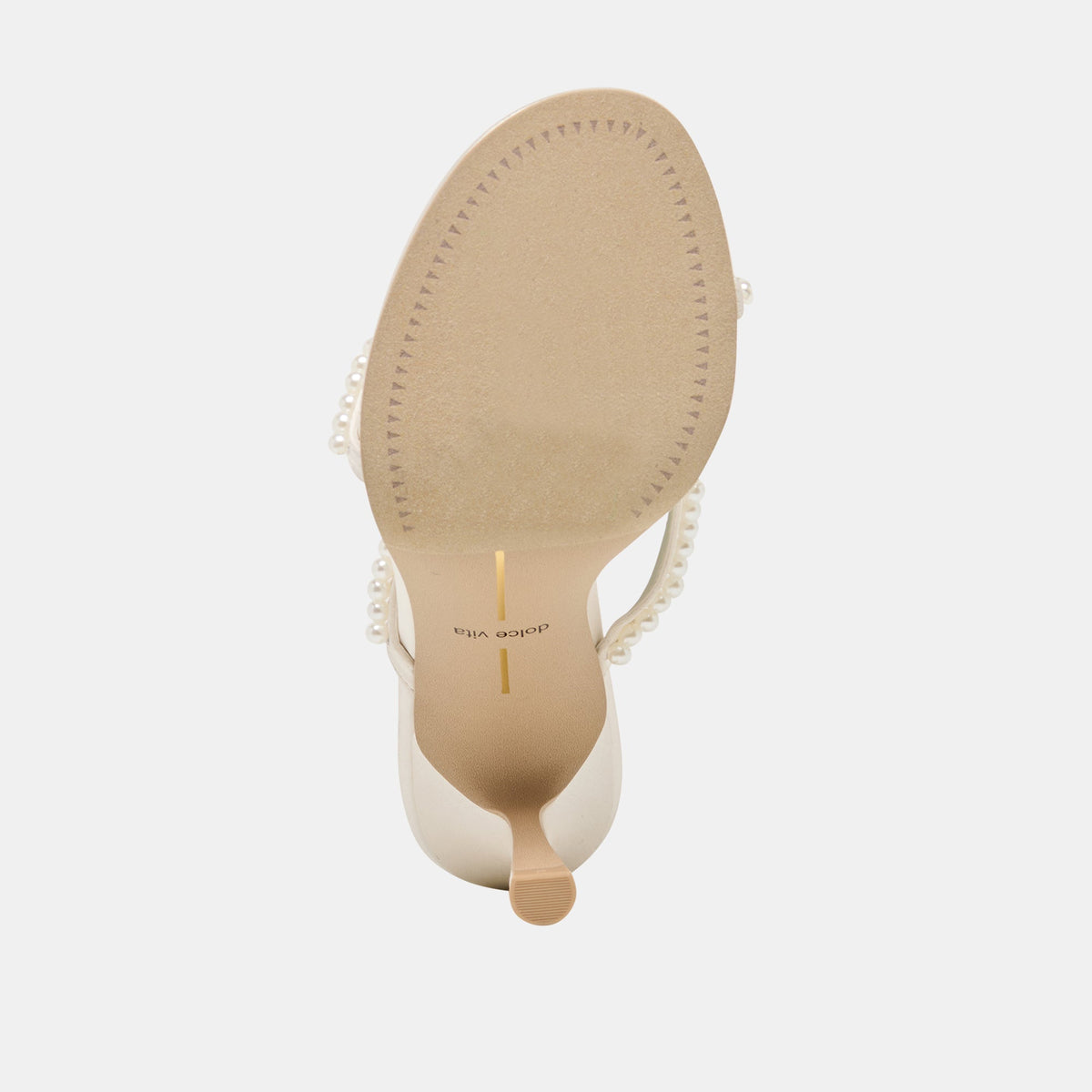Liano Pearl Off White Satin Heels | Dolce Vita