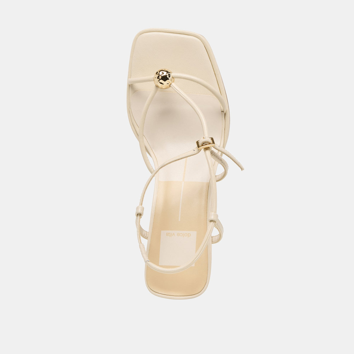 Manji Wide Creme Leather Heels | Dolce Vita