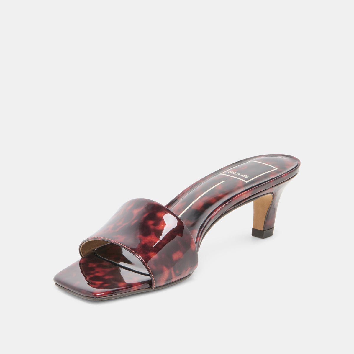 REXA Tortoise Patent Leather Kitten Heels | Dolce Vita