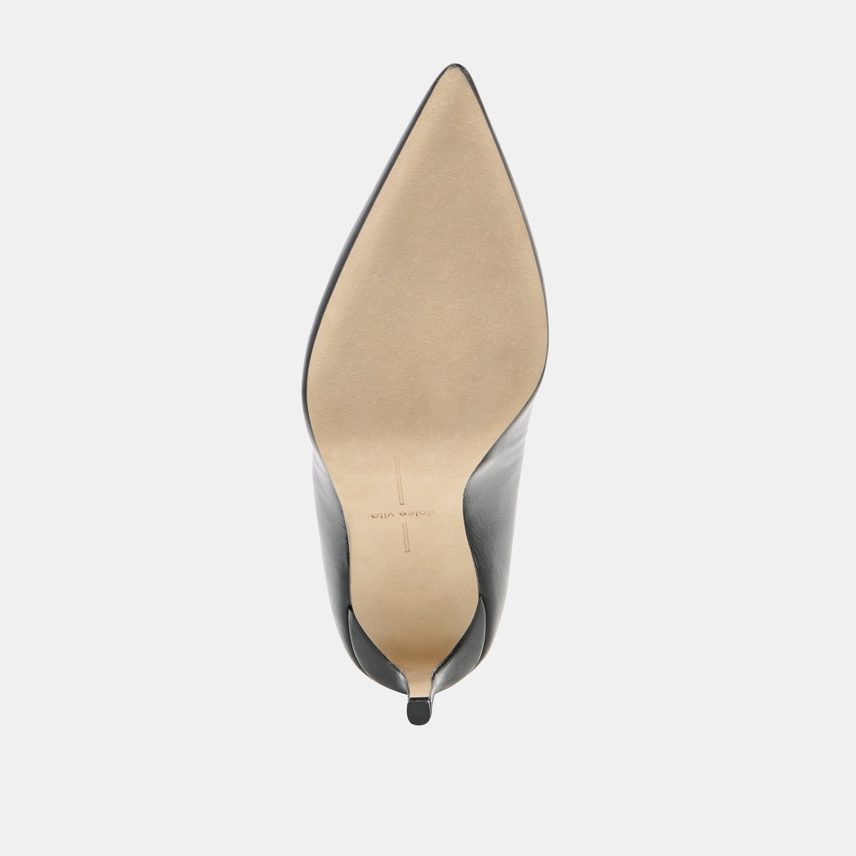 LANKY Black Leather Closed-Toe Pump Stiletto Heels | Dolce Vita