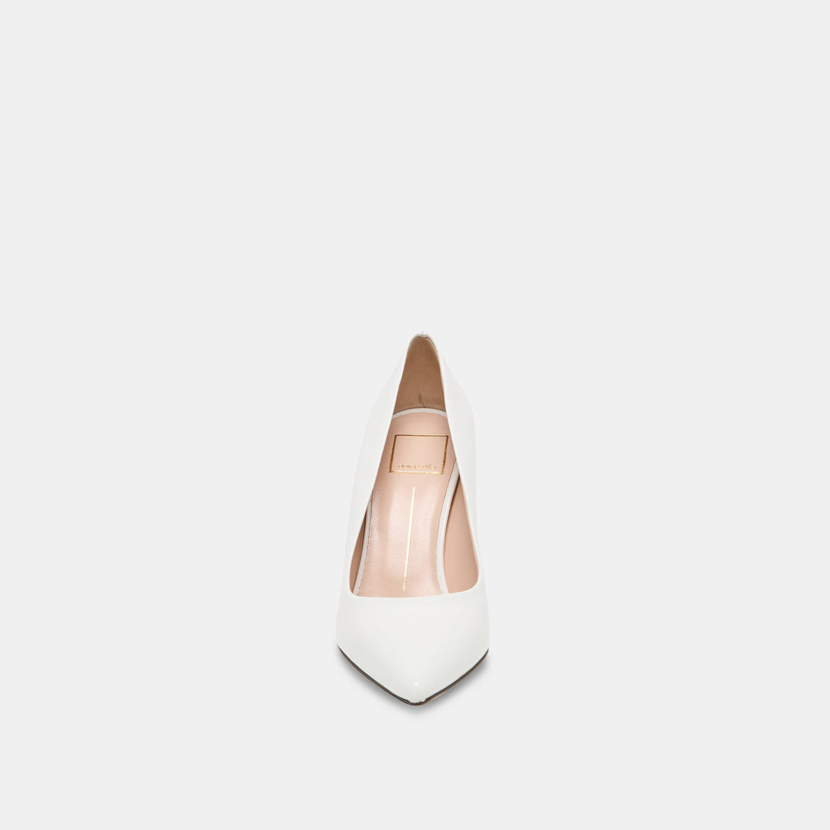 LANKY White Leather Closed-Toe Pump Stiletto Heels | Dolce Vita