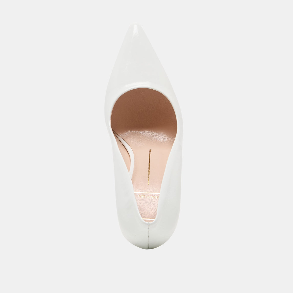 LANKY White Leather Closed-Toe Pump Stiletto Heels | Dolce Vita