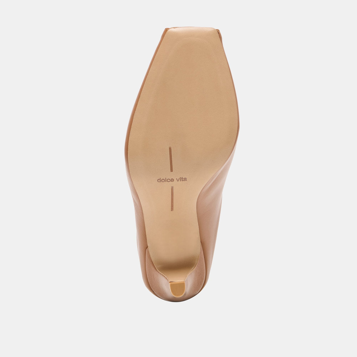 MERY Brown Leather Peep-Toe Heels | Dolce Vita