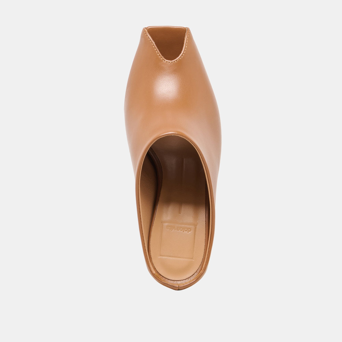 MERY Brown Leather Peep-Toe Heels | Dolce Vita