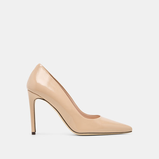 LANKY Tan Leather Closed-Toe Pump Stiletto Heels | Dolce Vita