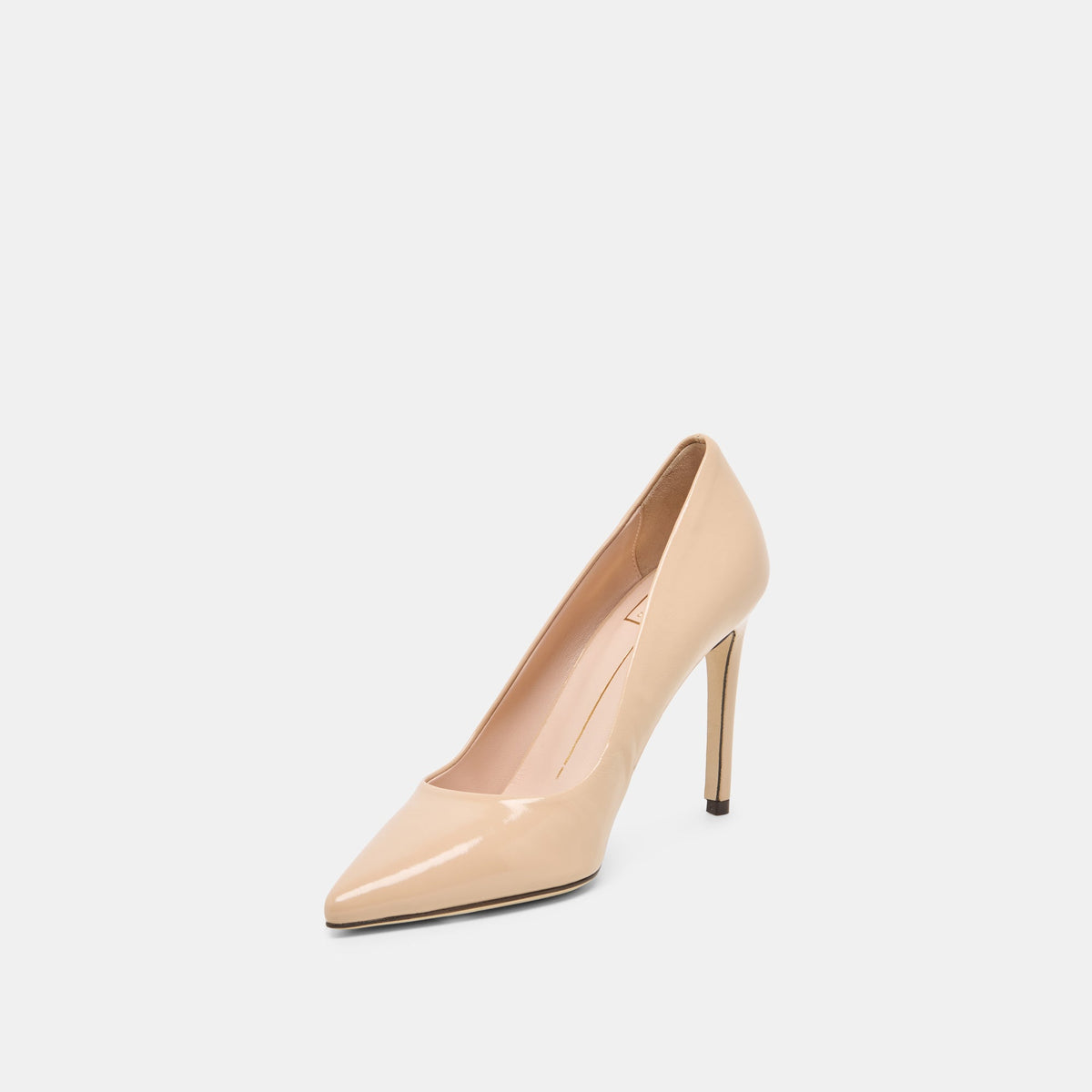 LANKY Tan Leather Closed-Toe Pump Stiletto Heels | Dolce Vita