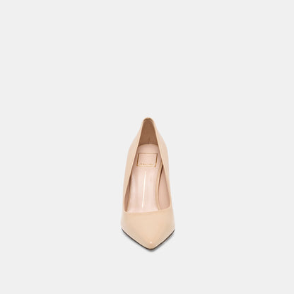 LANKY Tan Leather Closed-Toe Pump Stiletto Heels | Dolce Vita