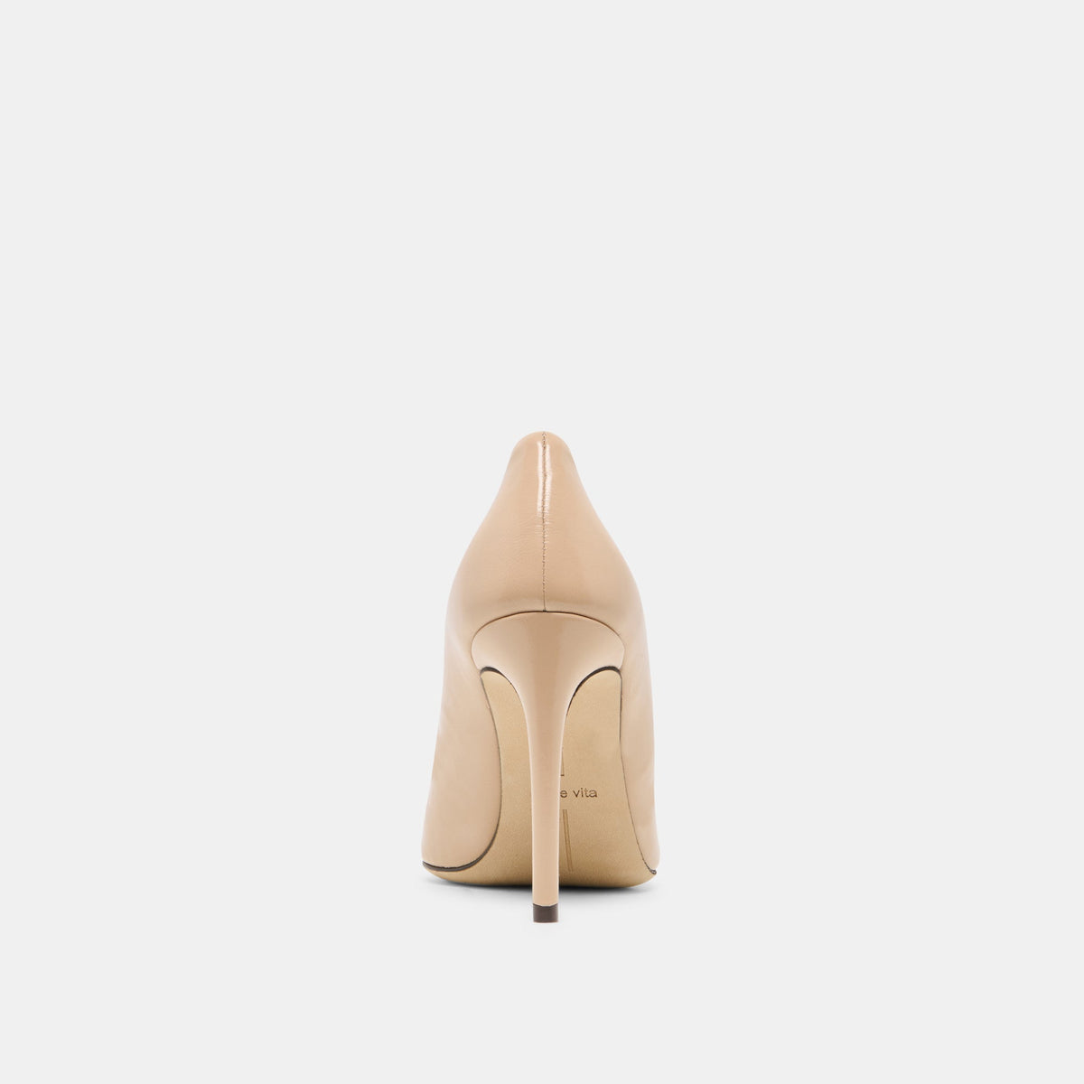 LANKY Tan Leather Closed-Toe Pump Stiletto Heels | Dolce Vita
