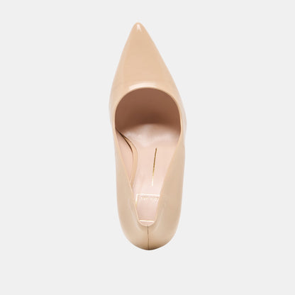 LANKY Tan Leather Closed-Toe Pump Stiletto Heels | Dolce Vita