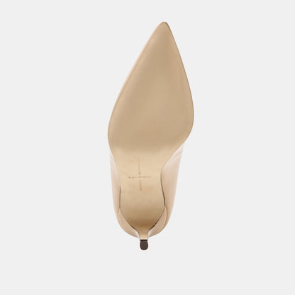 LANKY Tan Leather Closed-Toe Pump Stiletto Heels | Dolce Vita