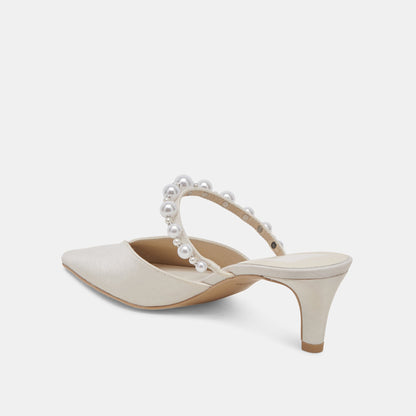 Kanika Pearl Mid Vanilla Pearl Heels | Dolce Vita