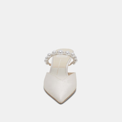 Kanika Pearl Mid Vanilla Pearl Heels | Dolce Vita