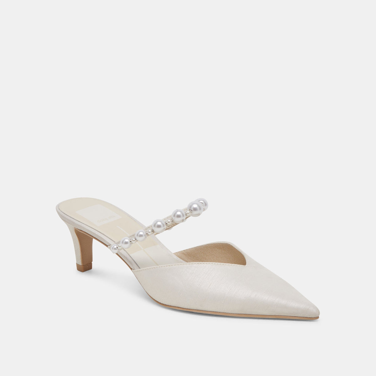 Kanika Pearl Mid Vanilla Pearl Heels | Dolce Vita