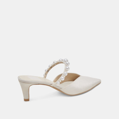 Kanika Pearl Mid Vanilla Pearl Heels | Dolce Vita