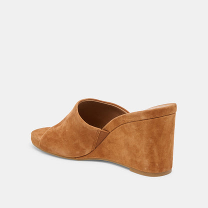 Holta Brown Suede Wedges | Dolce Vita