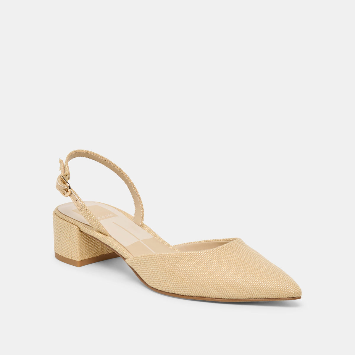 Carel Light Natural Raffia Heels | Dolce Vita
