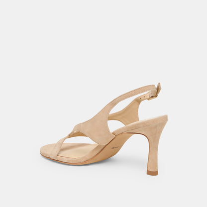 Izela Bamboo Suede Heels | Dolce Vita