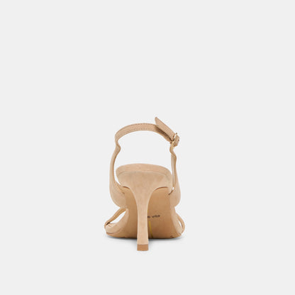 Izela Bamboo Suede Heels | Dolce Vita