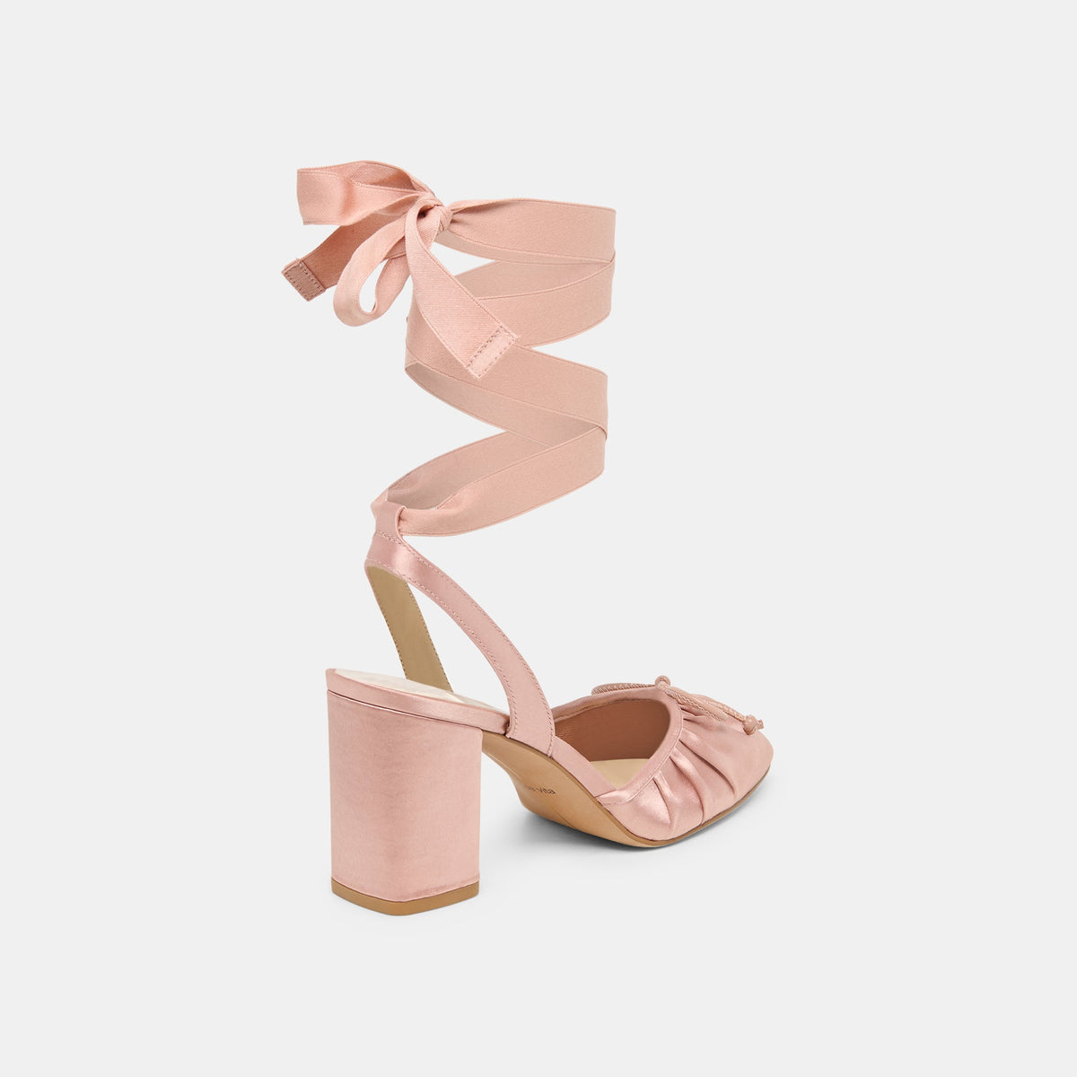 Tisha Lt Blush Satin Heels | Dolce Vita