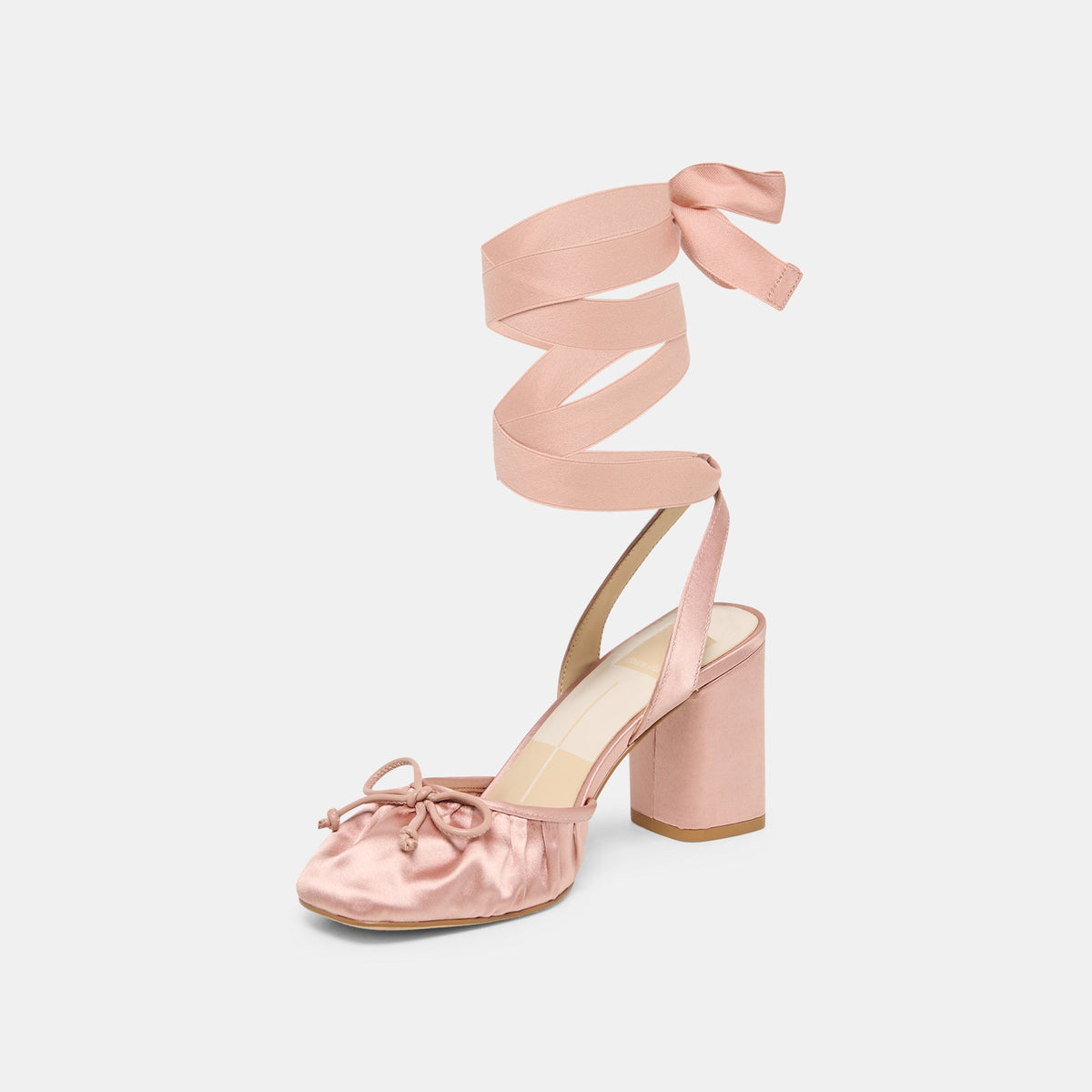 Tisha Lt Blush Satin Heels | Dolce Vita