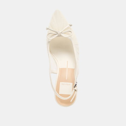 Yela White Tulle Heels | Dolce Vita