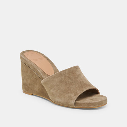 Holta Olive Suede Wedges | Dolce Vita
