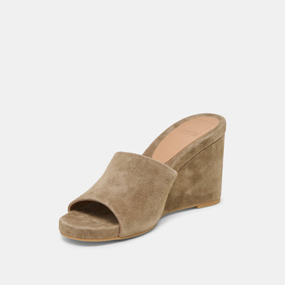 Holta Olive Suede Wedges | Dolce Vita