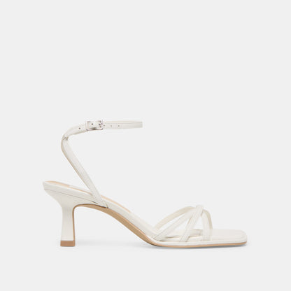Manji True White Leather Heels | Dolce Vita
