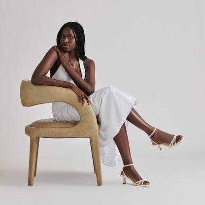 Manji True White Leather Heels | Dolce Vita