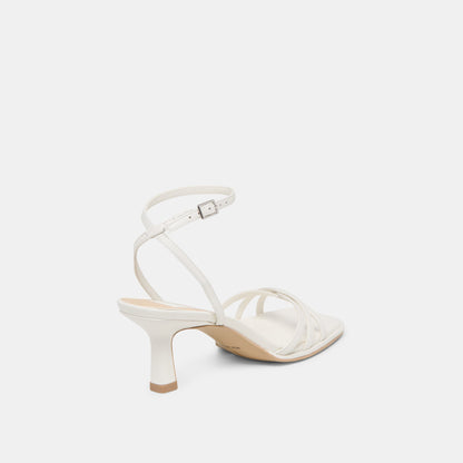 Manji True White Leather Heels | Dolce Vita