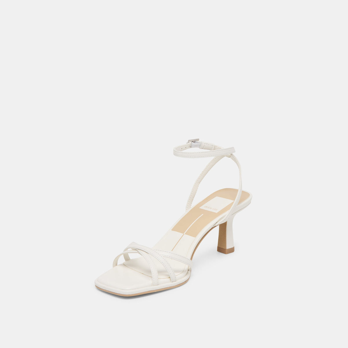 Manji True White Leather Heels | Dolce Vita
