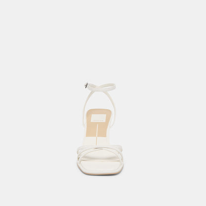 Manji True White Leather Heels | Dolce Vita