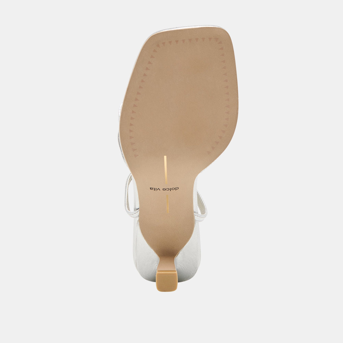 Manji Silver Metallic Leather Heels | Dolce Vita