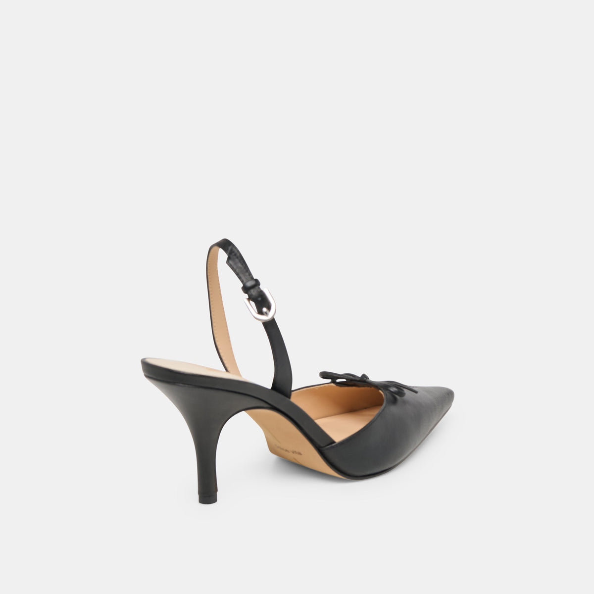 Hamya Black Leather Heels | Dolce Vita
