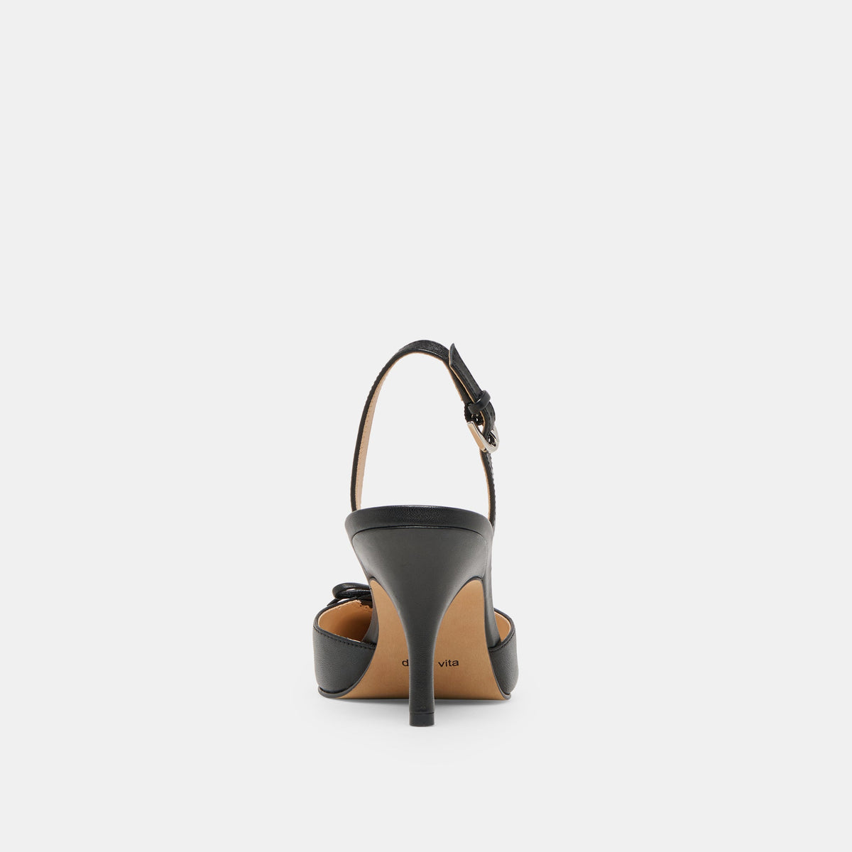 Hamya Black Leather Heels | Dolce Vita