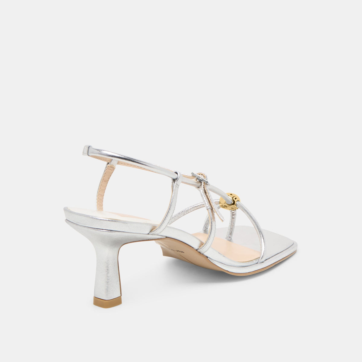 Mylee Silver Distressed Leather Heels | Dolce Vita