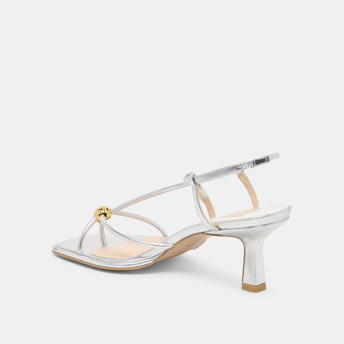 Mylee Silver Distressed Leather Heels | Dolce Vita