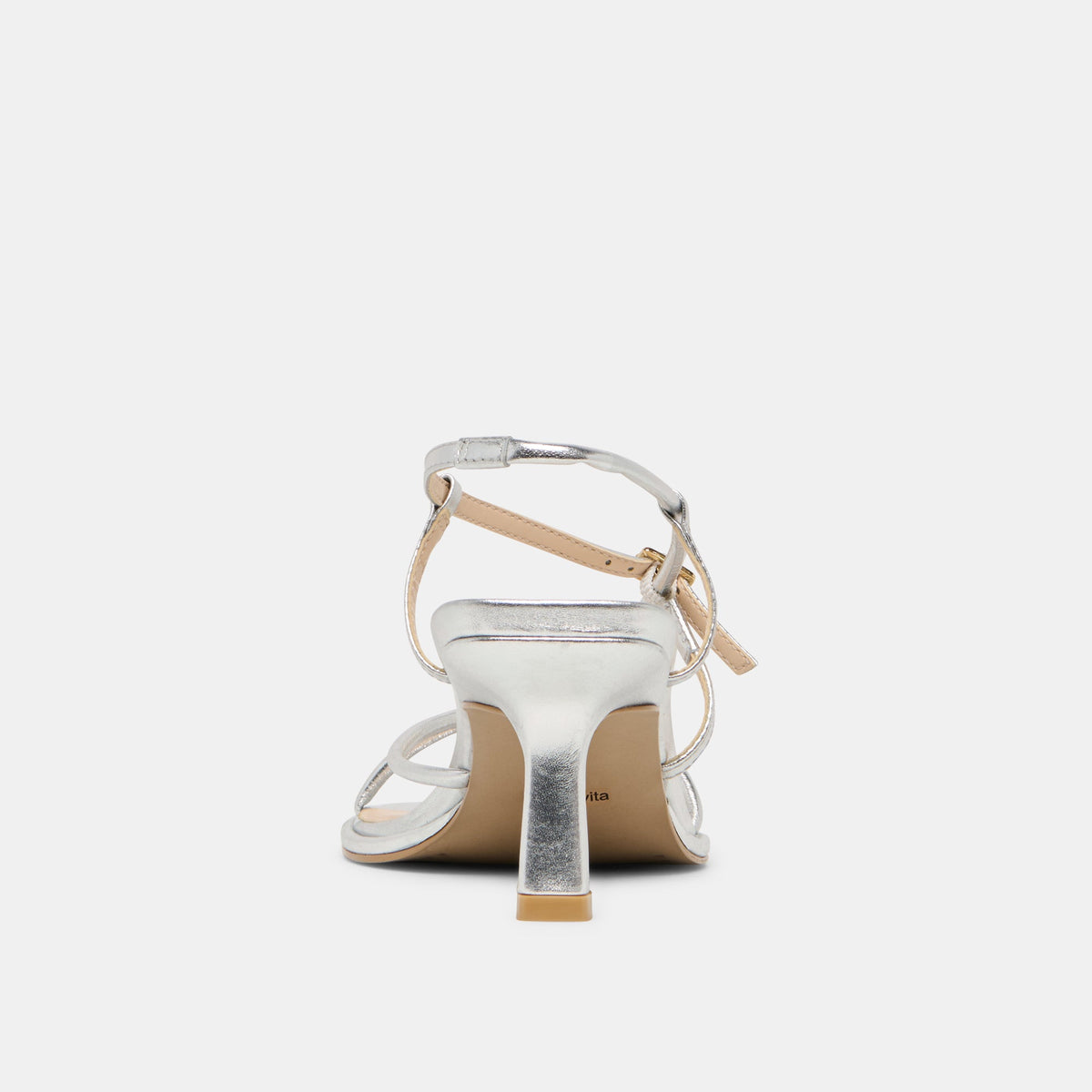 Mylee Silver Distressed Leather Heels | Dolce Vita