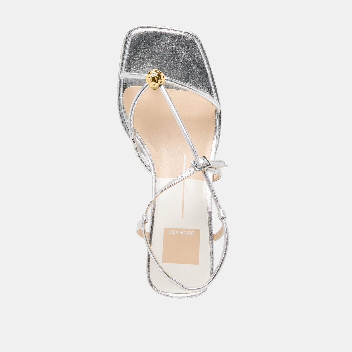 Mylee Silver Distressed Leather Heels | Dolce Vita