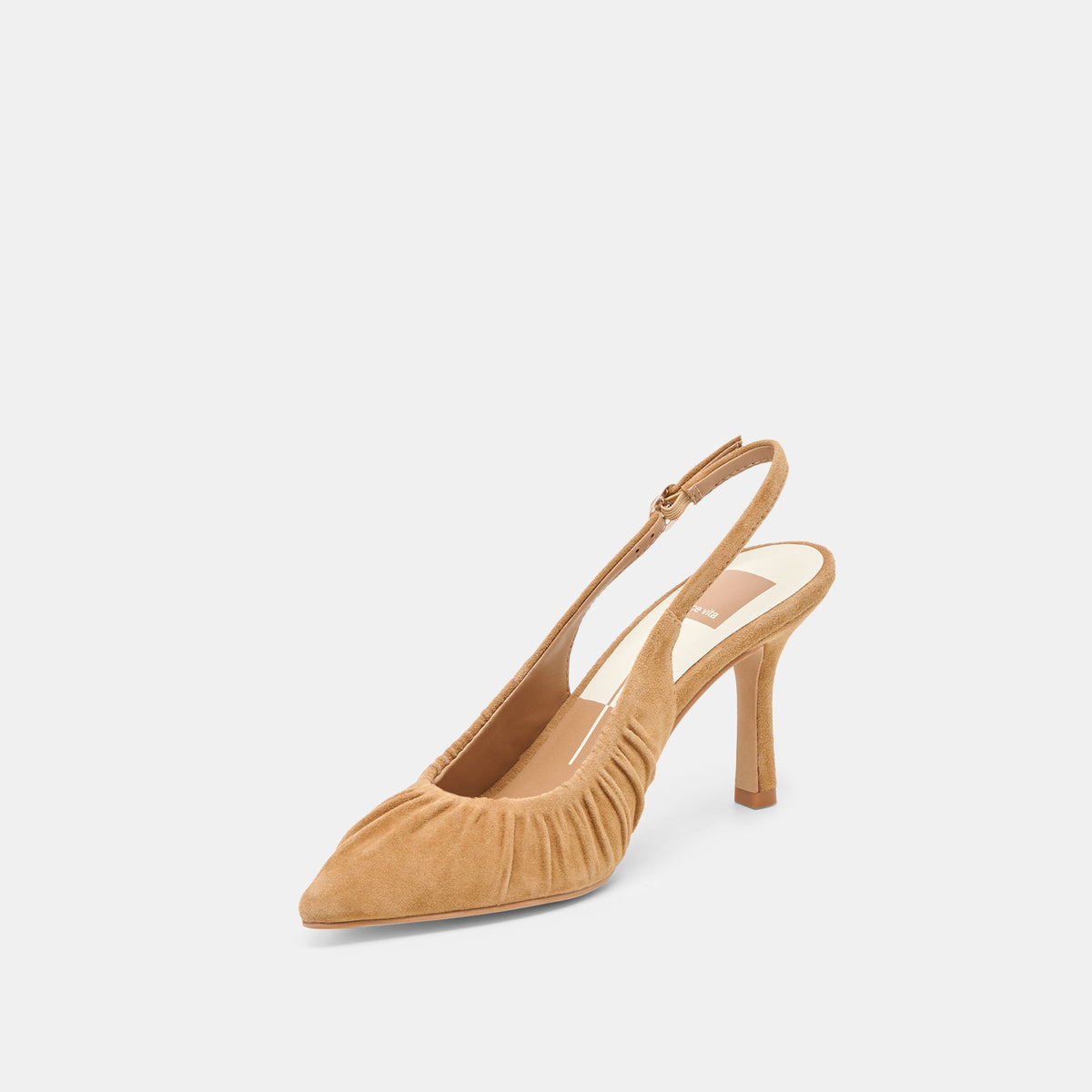 Keira Lt Brown Suede Heels | Dolce Vita