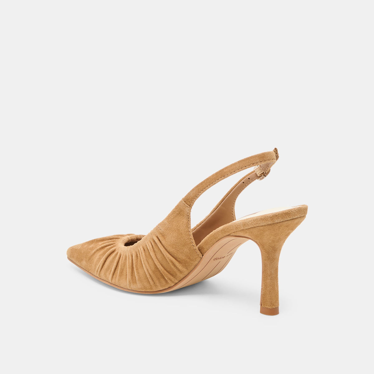 Keira Lt Brown Suede Heels | Dolce Vita