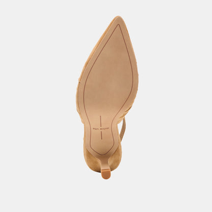 Keira Lt Brown Suede Heels | Dolce Vita