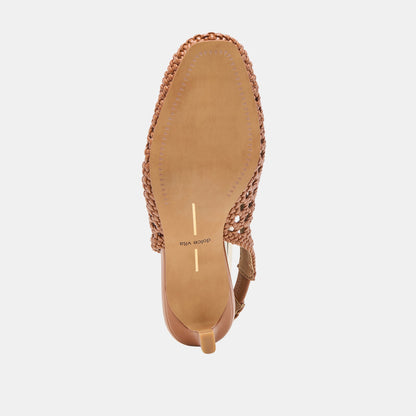 Fawne Saddle Woven Stella Heels | Dolce Vita