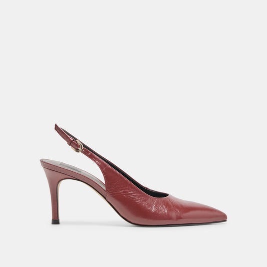 Elasi Oxblood Crinkle Heels | Dolce Vita
