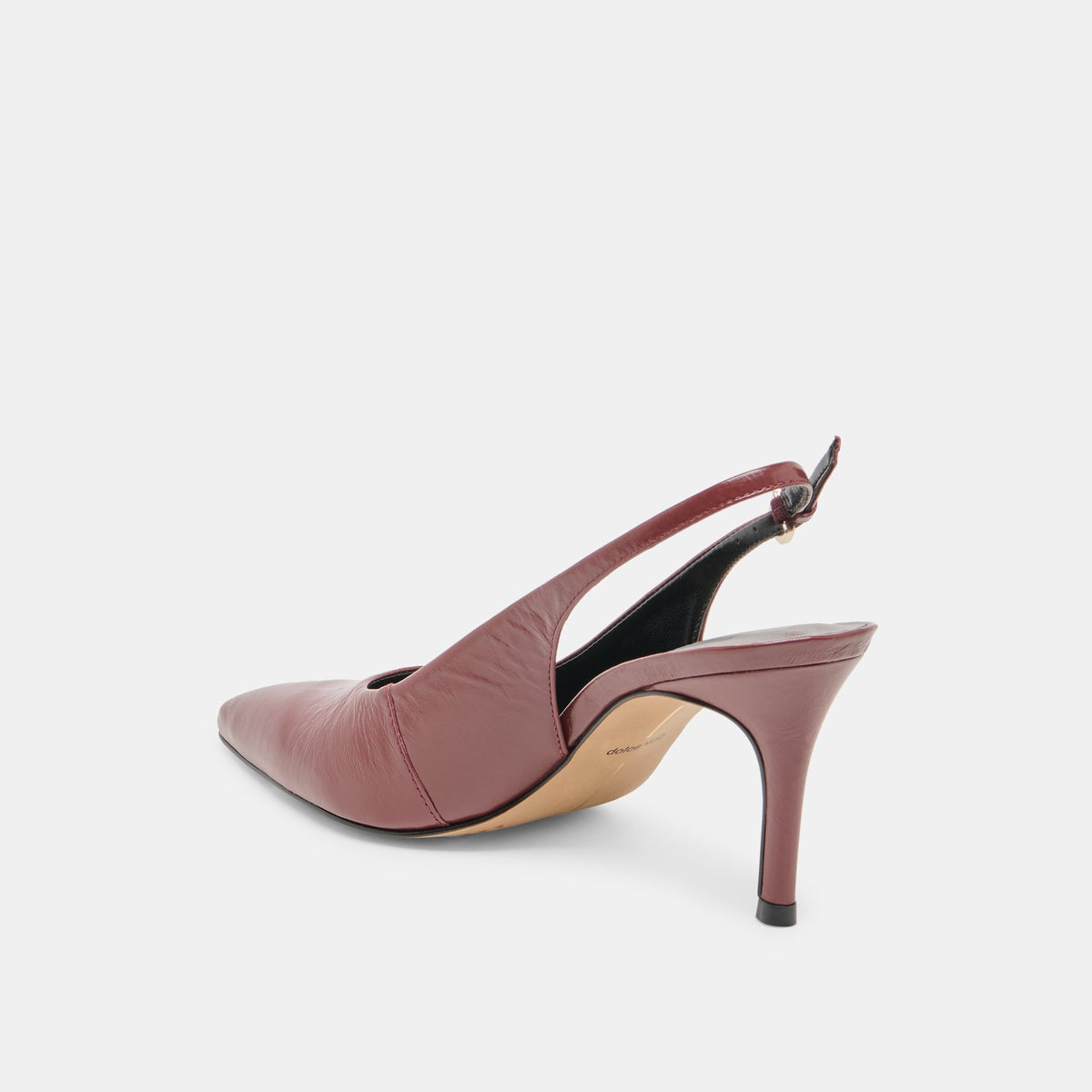 Elasi Oxblood Crinkle Heels | Dolce Vita